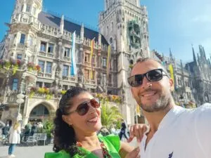 visistando Marien Platz em munich